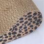 SHUTAO Harden Corrugated Paper Pet Cat Toy Cat Sofa Claws Grinding Board with Catnip (Medium Size) Earthy Yellow