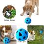 Dog Toy Balls, Interactive IQ Treat Ball Durable Dog Chew Toys Food Dispensing Toys, Non-toxic Tricky Treat Ball Food Dispenser Puzzle Toy, Tooth Cleaning Rubber Pet Ball for Small Medium Dogs Cats