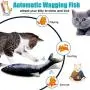 3 Pack Electric Fish Cat Toys,Rosyclo Flopping Fish Catnip Toy,Realistic Plush Simulation Floppy Fish,Self Moving Wiggle Fish,Pets Interactive Supplies Chew Pillow Kicker for Indoor Cats Kitty Kitten 3 Pack Electric Fish Cat Toys,Rosyclo Flopping Fish Catnip Toy,Realistic Plush Simulation Floppy Fish,Self Moving Wiggle Fish,Pets Interactive Supplies Chew Pillow Kicker for Indoor Cats Kitty Kitten