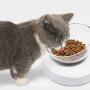 LumoLeaf Dog Cat Bowls, Elevated Cat Bowl, Transparent Raised Tilted Cat Food Water Bowl, Detachable & 0-30° Cat Food Dish Stand for Kitty and Puppy, Stress Free, Dishwasher Safe.