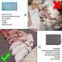 SlowTon Washable Dog Pee Pad, 2 Pack Reusable Waterproof Doggy Cats Potty Mat Super Fast Absorbent Comfortable Unscented No Leak Slip Housebreaking Training Whelping Travel Mat (L, 2 Pack)
