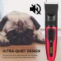 Yangmani Dog Clipper,Pet Hair Trimmer Kit,5 Level Speed Adjustable Rechargeable Pet Grooming Tool Set,Low Noise Electric Hair Clippers Set with 3/6/9/12mm Limit Good
