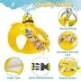 BINGPET Cat Harness and Puppy Harness with Leash Set - Soft Mesh Yellow Dog Vest Harness with Sunflower Pattern, for Small Dogs Cats BINGPET Cat Harness and Puppy Harness with Leash Set - Soft Mesh Yellow Dog Vest Harness with Sunflower Pattern, for Small Dogs Cats