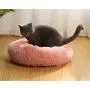 Donut Dog Bed Pet Bed Faux Fur Cuddler Round Comfortable Washable Dog and Cat Plush Nest Cushion Bed Improve Pet Sleeping