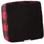 Hollypet Self-Warming 2 in 1 Foldable Comfortable Triangle Cat Bed Tent House, Red Checked