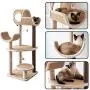Catry, Large Activity Cat Tree Scratching Post Activity Center Wooden Carpet 40-50 Inch Catry, Large Activity Cat Tree Scratching Post Activity Center Wooden Carpet 40-50 Inch