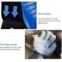 2021 Pair Pet Grooming Glove for Dogs and Cats, Hair Remover, for Long and Medium and Short Fur, Washable, 1 Pair (Right and Left Glove) Included, 1 Size Fits All