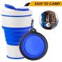 Collapsible Pet Water Bottle for Dogs, Cats Dog Travel Water Bottle Foldable, Dog Water Dispenser, Lightweight & Convenient Travel BPA Free