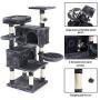 SUPERJARE Cat Tree Condo Furniture with Scratching Posts, Plush Cozy Perch and Dangling Balls, Multi-Level Kitten Tower