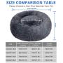 TAMOWA Dog Bed Cat Bed Comfortable Donut Cuddler Round Dog Bed for Small Medium Dogs Ultra Soft Calming Dog Bed, Self Warming, Improved Sleeping, Anti-Slip Base (Size 20''/24''/28''/31'')