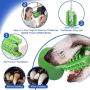 MyfatBOSS Dog Toothbrush Chew Toys, Cactus Shaped Puppy Dog Teeth Cleaning Stick with Rubber Suction Cup, Interactive Dental Toothbrush Cleaning Toys, with Dog Rope Toy & Little Cleaning Brush