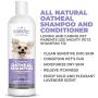 2-in-1 Oatmeal Dog Shampoo and Conditioner – All Natural Relief for Itchy, Dry, Sensitive Skin with Soothing Aloe Vera + Baking Soda + pH balanced. Get Smelly Dogs Coat Fresh and Moisturized, 16 oz