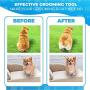 Pet Brush, 2-Side Pet Grooming Tools for Cat and Dog with Deshedding Brush and Safe Dematting Comb