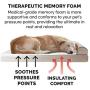 Furhaven Pet Dog Bed - Cooling Gel Memory Foam Faux Fleece and Chenille Soft Woven Traditional Sofa-Style Living Room Couch Pet Bed with Removable Cover for Dogs and Cats