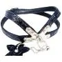 Luxury Black Real Leather Dog Harness for Toy Breeds with Stud X-Small. Fits for 10''-14'' Chest. Luxury Black Real Leather Dog Harness for Toy Breeds with Stud X-Small. Fits for 10''-14'' Chest.