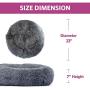 MARUNDA Dog Bed Cat Bed Calming Donut， Faux Fur Fluffy Cozy Pet Bed Self-Warming Donut Cuddler, Round Plush Dog Beds for Large Medium Small Dogs and Cats Indoor Sleeping Bed (24''/32''/39'').