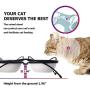 Y YHY Cat Bowls,Elevated Cat Food Water Bowls,Raised Cat Bowls with Stand,Ceramic Pet Dishes for Cats and Small Dogs,12 Ounces,Dishwasher Safe