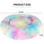 KROSER 24''/32''/40'' Donut Dog Cat Bed Self-Warming & Washable Round Bed Deluxe Soft Plush Cushion Pet Bed