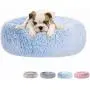 Poohoo Calming Faux Fur Donut Cuddler Dog Bed,Washable Round Cat Bed Pillow Cuddler Gradient Color(23''/30'') for Small Medium Dogs (M 23'', Blue) Poohoo Calming Faux Fur Donut Cuddler Dog Bed,Washable Round Cat Bed Pillow Cuddler Gradient Color(23''/30'') for Small Medium Dogs (M 23'', Blue)