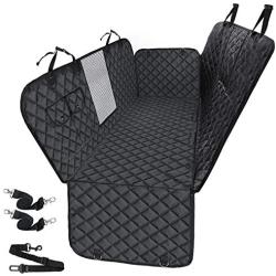 Dog Car Seat Cover for Back Seat, HIPPIH Dog Seat Covers for Cars Back Seat, Waterproof & Nonslip Pet Car Seat Covers Backseat with Mesh Window, Dog Hammock for Car Backseat with Storage Pocket