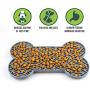 Lick Pad for Dogs,Slow Feeder Dog Mat(Perfect for Dog Food,Healthy Dog Treats,Cat Food,Cat Treats) [Mat Suctions to Wall for Pet Bathing, Grooming, and Dog Training] Blue