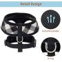 PUPTECK Soft Mesh Dog Harness with Leash - Plaid Adjustable Puppy No Pull Harnesses - Pet Padded Walking Vest