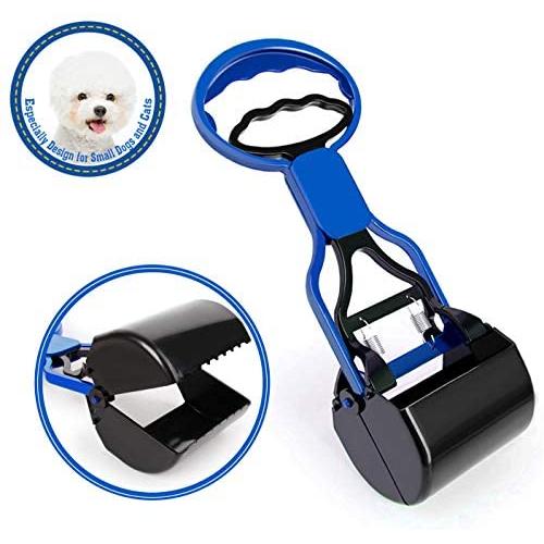 Fashion&cool Pet Pooper Scooper, Non-Breakable Pooper Scooper Especially Design for Small Dogs and Cats, High Strength Material and Durable Spring for Easy Grass and Gravel Pick Up for Kids Children