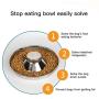 Mekek Stainless Steel Dog Bowl Slow Feed Dog Bowl, Slow Feeder Dog Bowls Stops Dog Food Gulping, Dog Food and Water Bowl