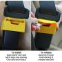 Kurgo Direct to Seatbelt Tether for Dogs, Car Seat Belt for Pets, Adjustable Dog Safety Belt Leash, Quick & Easy Installation, Works with Any Pet Harness, Carabiner, Swivel, Bungee, Zipline