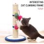 n n Scratching Posts for Indoor Cats Scratch Post with Hanging Ball，Durable Sisal Rope Scratch Post for Cats