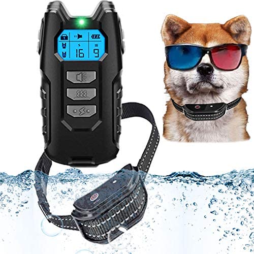 Unique ZONE Dog Training Collar, Waterproof and Remote Range with 3Training Modes Dog Shock Collar Rechargeable and Adjustable Electronic Dog Collar Fast Training Set for Small, Medium and Large Dog