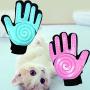 Easy life520 Pet Grooming Gloves Upgrade Version-Gentle pet Brush golve pet Hair Remover Gloves-Massage Tool with Enhanced Spiral Five-Finger Design-Dogs Cats&Horse for Long and Short Fur 1 Pair