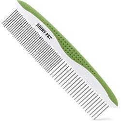 Dog Comb for Removes Tangles and Knots - Cat Comb for Removing Matted Fur - Grooming Tool with Stainless Steel Teeth and Ergonomic Grip Handle - Pet Hair Comb for Home Grooming Kit - Ebook Guide