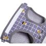 Fienveorn Dog Harness Step-in Breathable Puppy Cat Dog Vest Harnesses, Grey,S