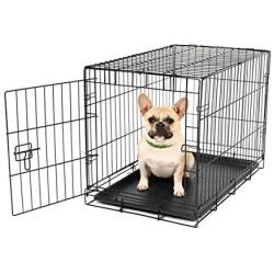 Carlson Pet Products Secure and Foldable Single Door Metal Dog Crate