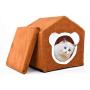 Octagon Cat Houses for Indoor Cats, Covered Cat Bed Cave for Small Pet/Kitten/Puppy/Rabbit, Cat Condo with Removable&Washable Cushion&Cover Octagon Cat Houses for Indoor Cats, Covered Cat Bed Cave for Small Pet/Kitten/Puppy/Rabbit, Cat Condo with Removable&Washable Cushion&Cover