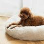 Washable Dog Round Bed Small, Donut Dog Bed Small Dog, Comfy Dog Calming Cuddler Bed