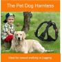 No Pull Dog Harness, No Choke Front Lead Reflective Dog Harness, Adjustable Pet Vest Harnesses, Soft Padded Pet Vest with Easy Control Handle for Small to Large Dogs