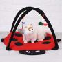 Tnfeeon Foldable Cat Play Mat, Pet Dog Cat Scratching Mat Tent Multifunction Pet Bed with Hanging Toy Balls