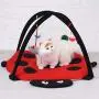 Tnfeeon Foldable Cat Play Mat, Pet Dog Cat Scratching Mat Tent Multifunction Pet Bed with Hanging Toy Balls Tnfeeon Foldable Cat Play Mat, Pet Dog Cat Scratching Mat Tent Multifunction Pet Bed with Hanging Toy Balls