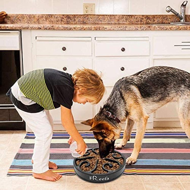 Freefa Slow Feeder Dog Bowls, (2 Cup) Dog Slow Feeder Bowl, Puzzle