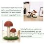 JAYLINNA Mushroom Cat Scratching Post Mini Cat Scratcher Small Cat Tree House Traning Toys for Cats Kittens Small Animals