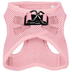 Best Pet Supplies Voyager Step-in Air Dog Harness - All Weather Mesh, Step in Vest Harness for Small and Medium Dogs, Pink (Matching Trim), M (Chest: 16-18'') (207-PKW-M)