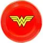 Buckle-Down Dog Toy Frisbee Flyer Wonder Woman Logo Red Buckle-Down Dog Toy Frisbee Flyer Wonder Woman Logo Red