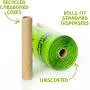 Compostable Dog Poop Bag, Small Size Pet Waste Bags with Handles for Small Dog Breeds. Biodegradable Poop Bags for Dogs, Unscented, Plant-Based. Highest ASTM D6400. (60 Count / 4 Refill Rolls)