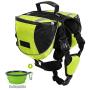 Lifeunion Polyester Dog Saddlebags Pack Hound Travel Camping Hiking Backpack Saddle Bag for Small Medium Large Dogs