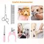 Dog Clippers 11 in 1 Dog Grooming Kit Low Noise Cordless Electric Dog Shavers with Comb Guides and Scissors, Professional Pet Grooming for Small Dogs and Cats, Quiet and Washable Dog Hair Trimmers