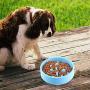 Pet Bowl, Environmentally Friendly Materials Feeder Dog Cat Bowl Slow Feeder(Blue)