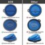 AOII Collapsible Dog Bowls for Travel 2 Pack Pet Food and Water Bowl, Portable Dog Bowl for Outdoor Walking Camping 1000mL/33oz