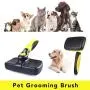 Novelty Wares Dog Brush, Self-Cleaning Slicker Brushes for Cat & Dog Grooming, Best Deshedding Tools For Pets With Long Thick Hair